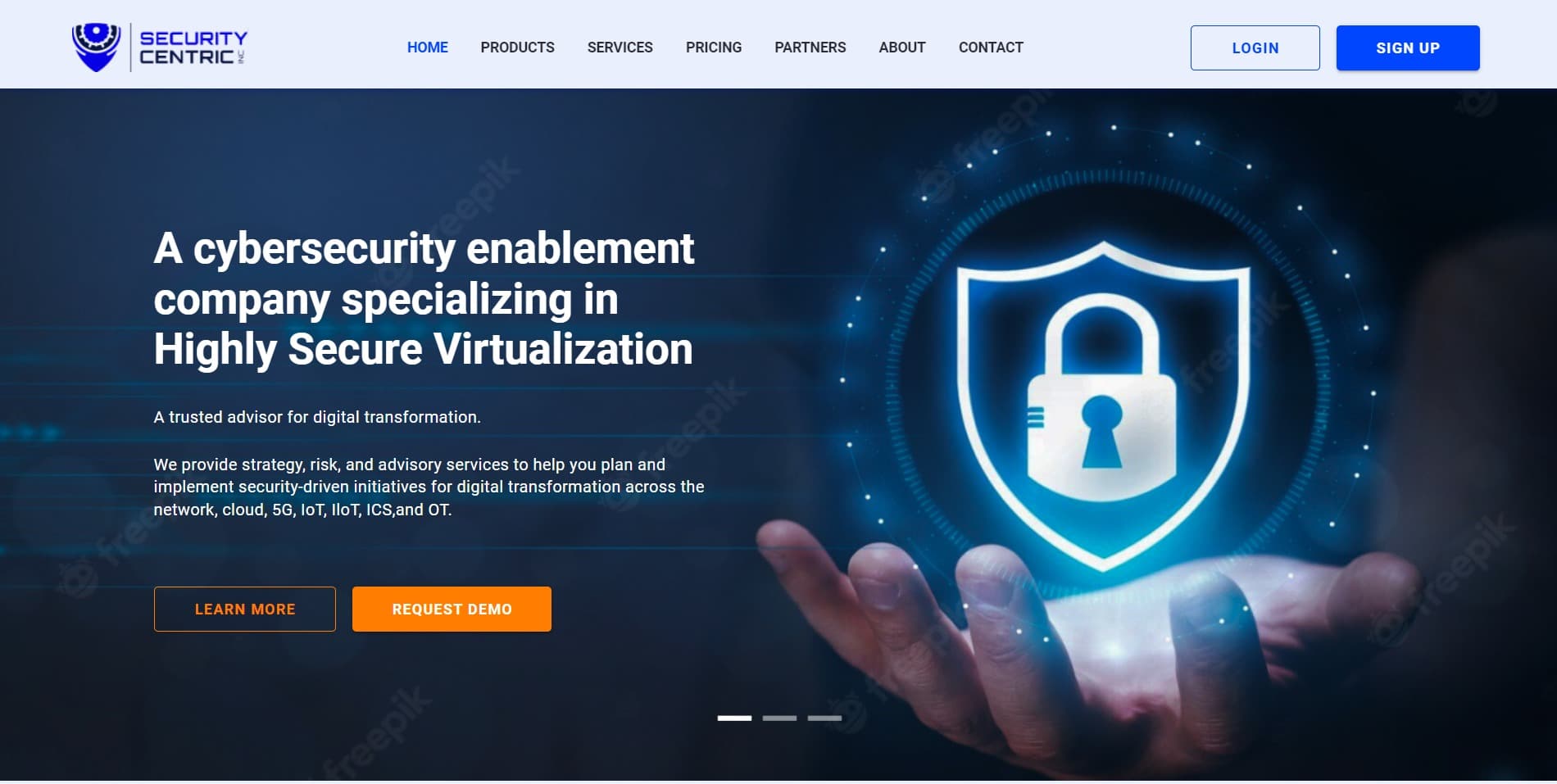 Security Centric Website